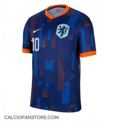 Maglia Calcio Paesi Bassi Memphis Depay #10 Seconda Divisa Europei 2024 Manica Corta Maglia Calcio Paesi Bassi Memphis Depay #10 Seconda Divisa Europei 2024 Manica Corta